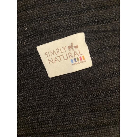 Simply Natural Baby Alpaca And Silk Blend Long Sleeve Cardigan Sweater Size L - Picture 7 of 8